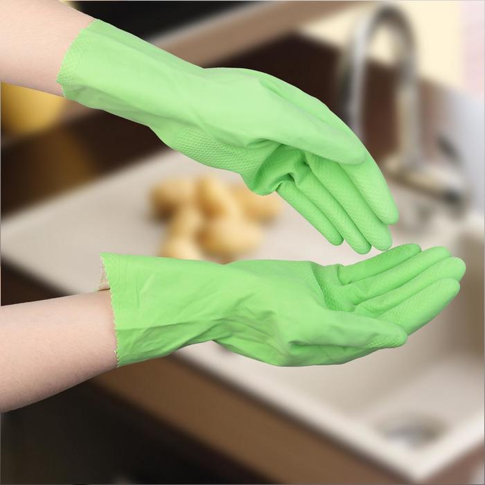 Перчатки латексные, размер M, цвет МИКС