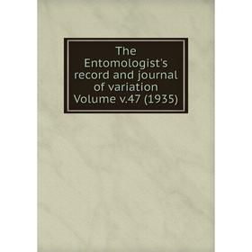 

Книга The Entomologist's record and journal of variation Volume v.47 (1935)