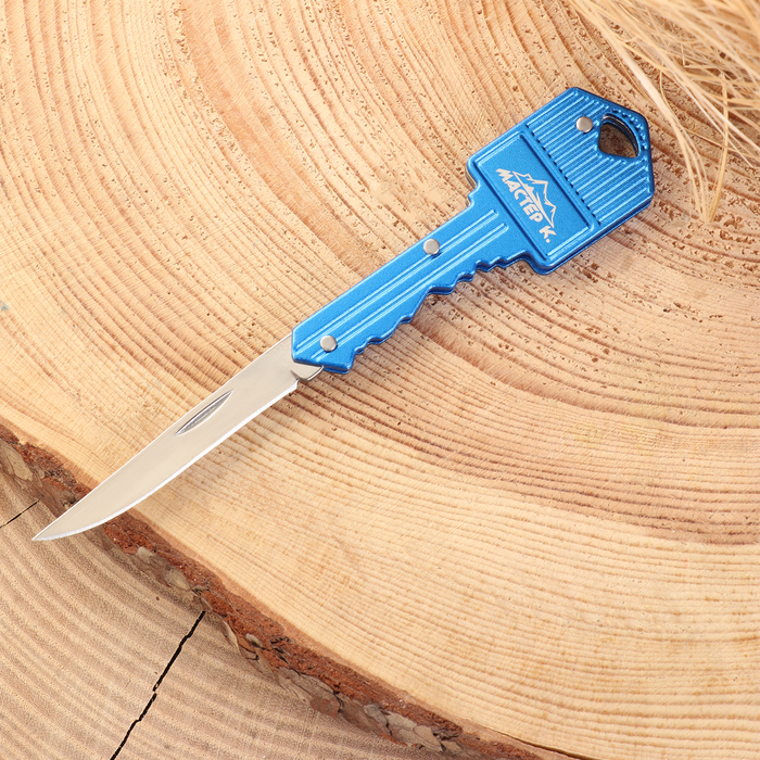 фото Нож складной "ключ" 11,7см, клинок 47мм/1,8мм, брелок, микс мастер к