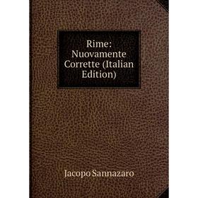

Книга Rime: Nuovamente Corrette (Italian Edition)