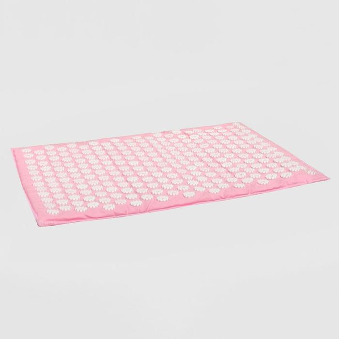 Аппликатор игольчатый «Большой коврик» на мягкой подложке, 242 колючки, розовый, 41х60 см