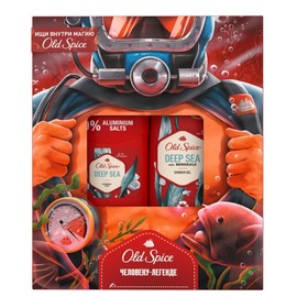 

Набор подарочный Old Spice Deep Sea (дезодорант-стик + гель для душа)