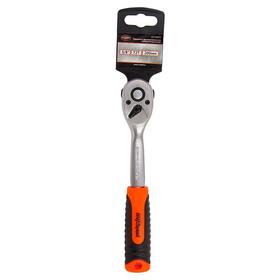 

Трещотка AV Steel AV-518623, 3/8", 72-зубца, с двухкомпонентной изогнутой рукояткой, 200 мм 603208