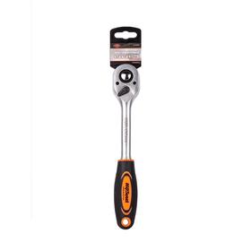 

Трещотка AV Steel AV-528621, 1/2", 72-зубца, с двухкомпонентной рукояткой, 255 мм