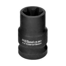 

Головка ударная AV Steel AV-723018, 1/2", Е18