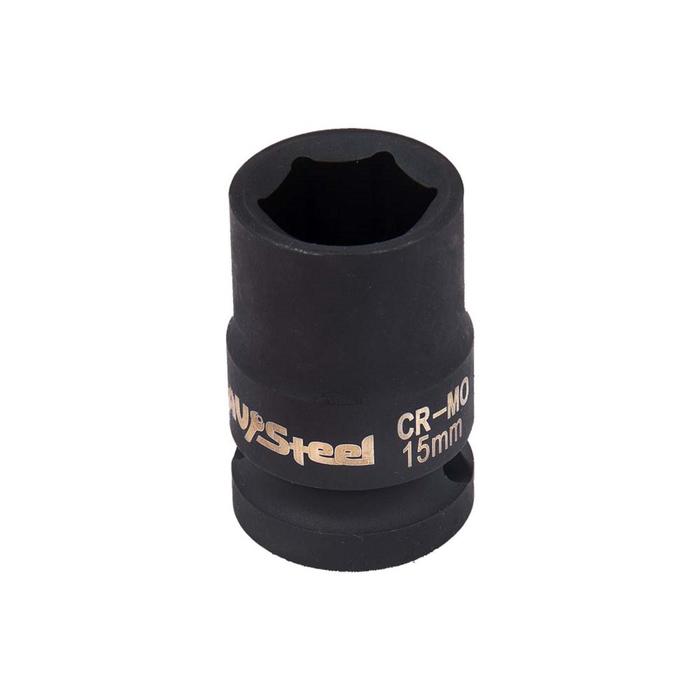 

Головка ударная AV Steel AV-720015, 1/2", шестигранная, 15 мм