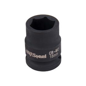 

Головка ударная AV Steel AV-720018, 1/2", шестигранная, 18 мм