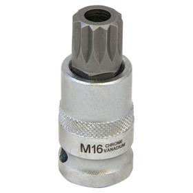 

Головка AV Steel AV-927021, со вставкой SPLINE, 1/2", МH16х55 мм