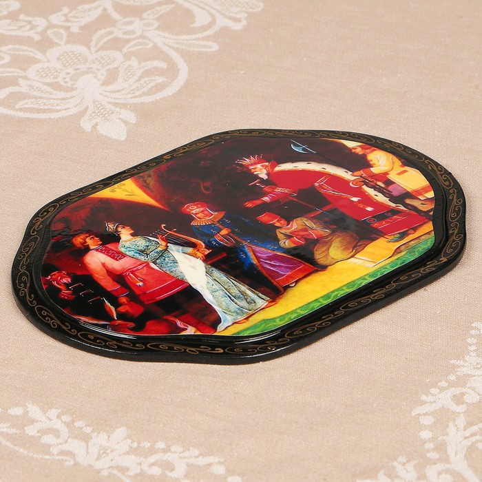 Панно «Сказки», 16х22 см, лаковая миниатюра, микс