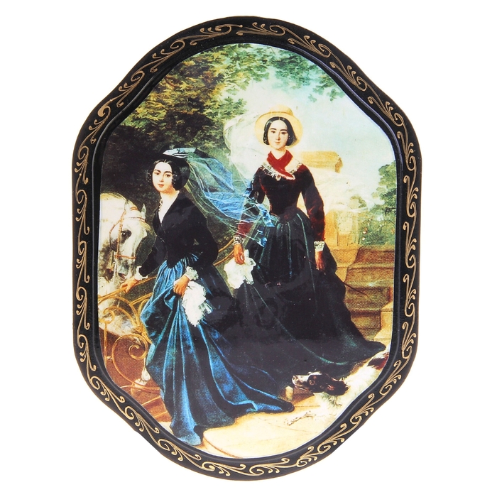 Панно «Сказки», 16х22 см, лаковая миниатюра, микс