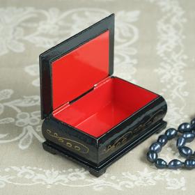

Шкатулка "Сиреневые пионы", 6х9 см, лаковая миниатюра