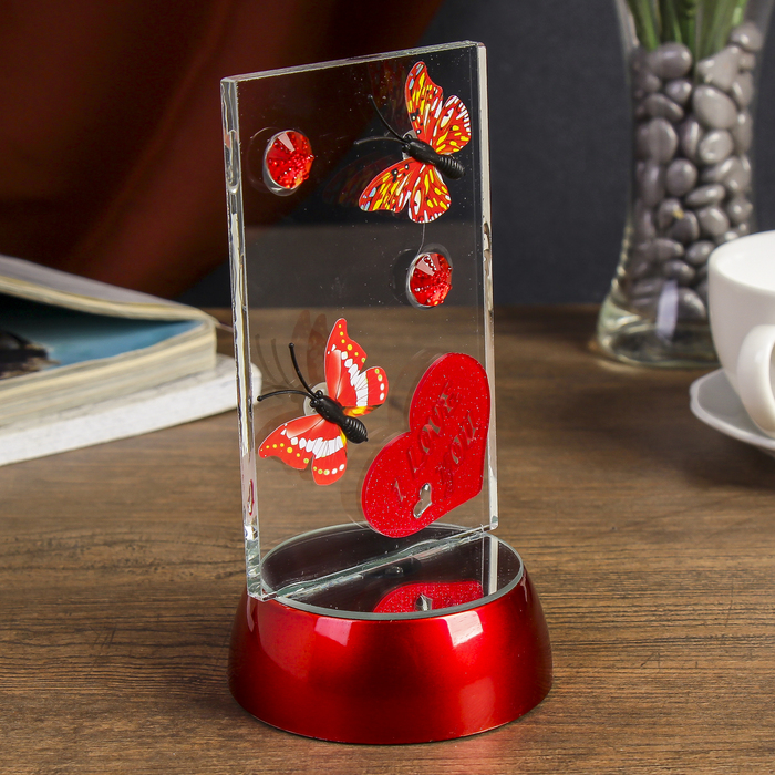 Сувенир "Пара стрекоз I Love you" свет