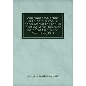

Книга American scholarship in Chinese history