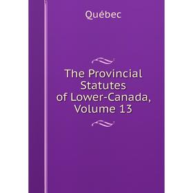 

Книга The Provincial Statutes of Lower-Canada, Volume 13