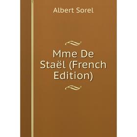 

Книга Mme De Staël