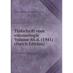 

Книга Tijdschrift voor entomologie Volume 84.d. (1941) (Dutch Edition)