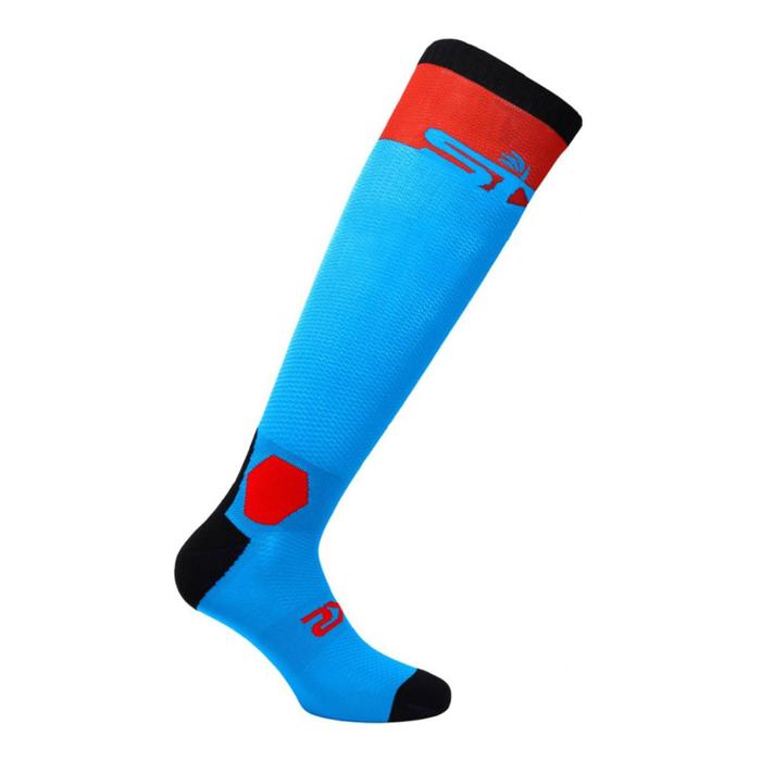 Носки SIXS LONG RACING, LORAIII-TURO, цвет Красный/Голубой, размер 44 - 47
