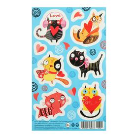 

Наклейки "Love" коты