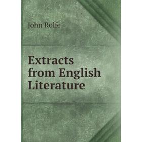 

Книга Extracts from English Literature
