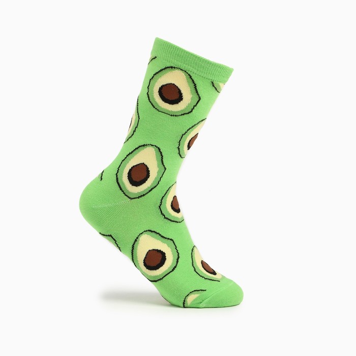 Носки женские Авокадо, цвет зелёный, размер 36-39 женские носки авокадо
