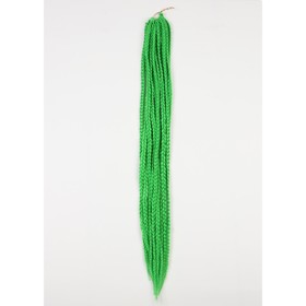 Косы для афрорезинок, 60 см, 15 прядей (CE), цвет зелёный(#F3) Ош