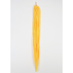 Косы для афрорезинок, 60 см, 15 прядей (CE), цвет жёлтый(#YELLOW) Ош