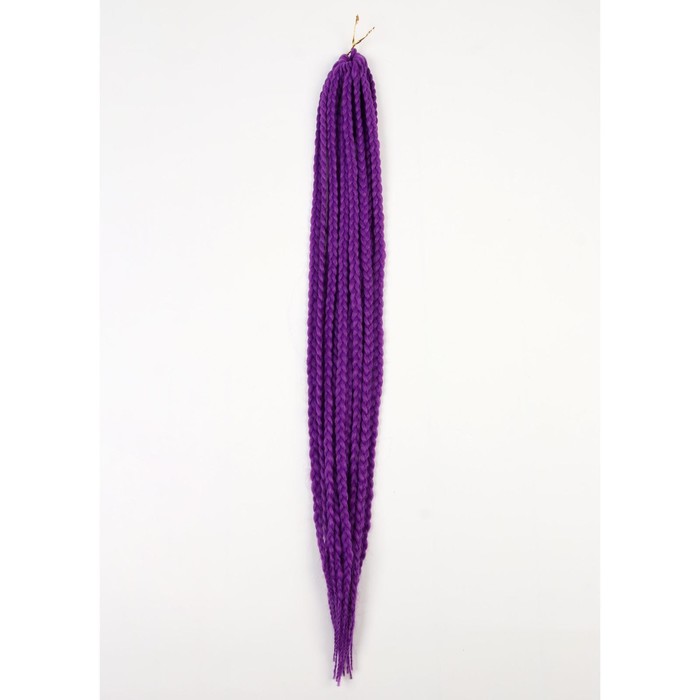Косы для афрорезинок, 60 см, 15 прядей (CE), цвет фиолетовый(#PURPLE)