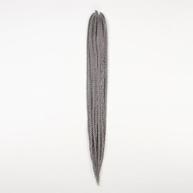 Косы для афрорезинок, 60 см, 15 прядей (CE), цвет пепельно-серый(#GRAY) Ош