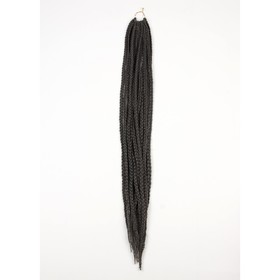 Косы для афрорезинок, 60 см, 15 прядей (CE), цвет тёмно-серый(#171) Ош