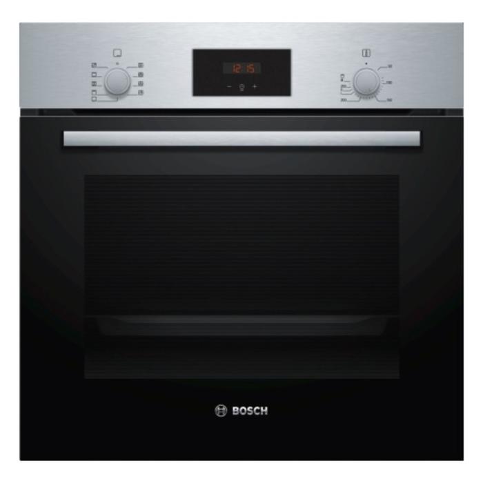 Духовой шкаф Bosch HBF114ES0R, электрический, 3300 Вт, класс А, 66 л, серебристо-черный