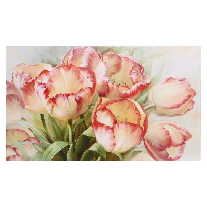 Картина на холсте Букет тюльпанов 60х100 см картина на холсте букет тюльпанов 60х100 см