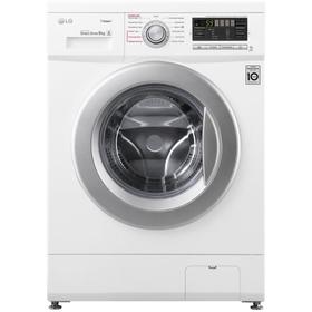 

Стиральная машина LG F1296TDS1, класс А, 1200 об/мин, до 8 кг, функция пара, белая
