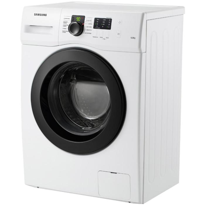 Стиральная машина Samsung WF60F1R2F2W, класс А, 1200 об/мин, до 6 кг, белая