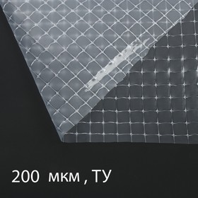 Плёнка полиэтиленовая, армированная леской, толщина 200 мкм, 2 × 25 м, УФ
