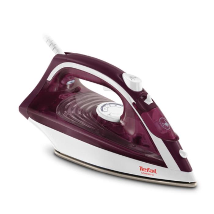 Утюг Tefal FV1844, 2300 Вт, керамическая подошва, 110 г/мин, 270 мл, бордовый