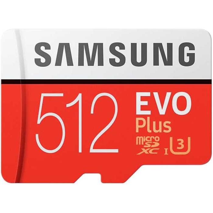 Карта памяти Samsung MB-MC512HA/RU EVO PLUS microSDXC 512Гб, класс 10, с адаптером