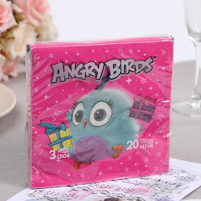 

Салфетки бумажные Angry Birds: Hatchlings "Коллекция" 33х33 3сл 20л