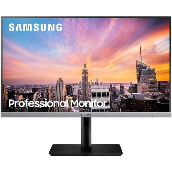 фото Монитор samsung s24r650fdi 23.8", ips, fullhd, 75гц, 5мс, vga, hdmi, dport, черный