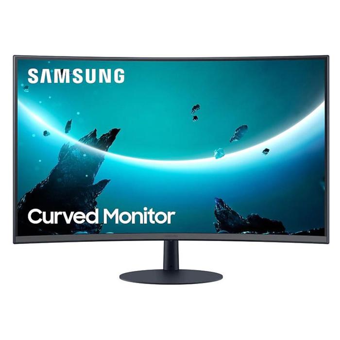 фото Монитор samsung c32t550fdi, 31.5", va, fullhd, 75гц, 4мс, vga, hdmi, dport, темно-серый