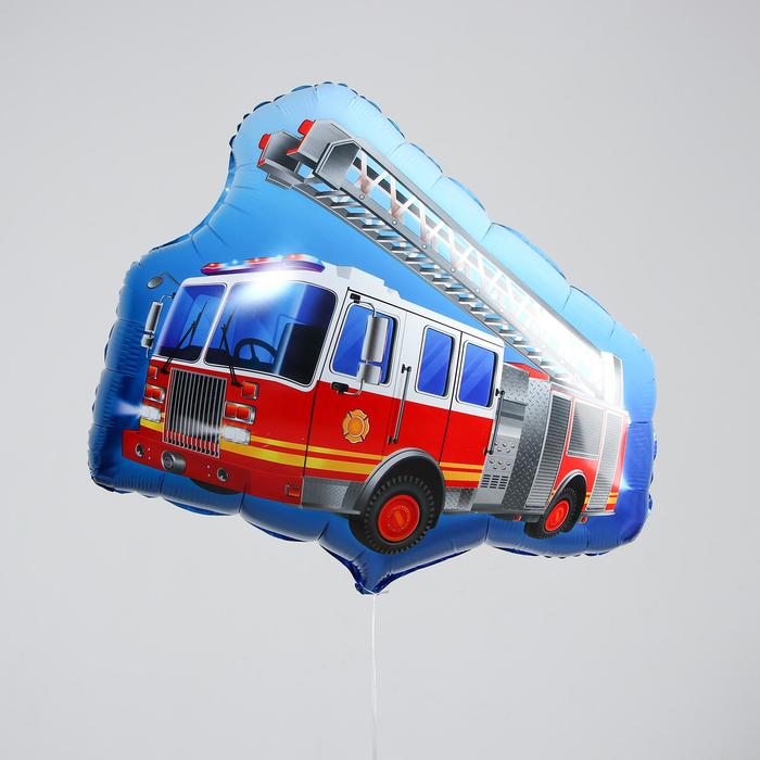 Шар фольгированный 26 «Пожарная машина», фигура шар фольгированный 26 летающая тарелка фигура