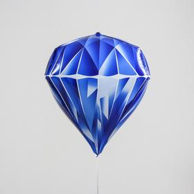 

Шар фольгированный 28" «Алмаз», 3D, цвет синий
