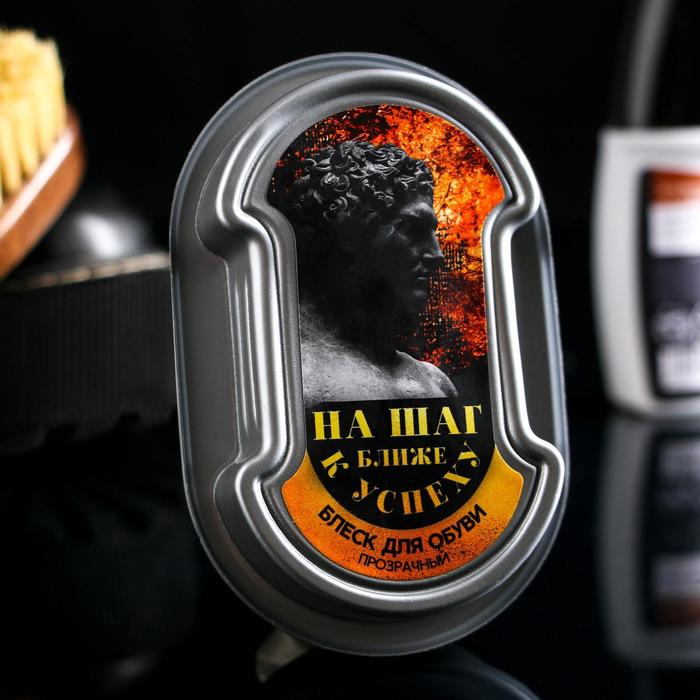 

Губка для обуви "На шаг ближе к успеху", прозрачный
