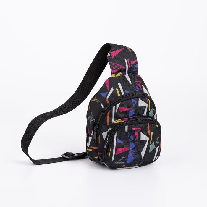 фото Сумка-рюкзак, отдел на молнии, наружный карман, дышащая спинка, цвет чёрный зфтс