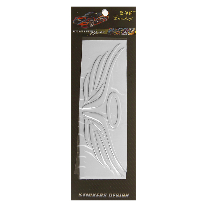 Наклейка на автомобиль DA-303-05 "Ангел", серебристая