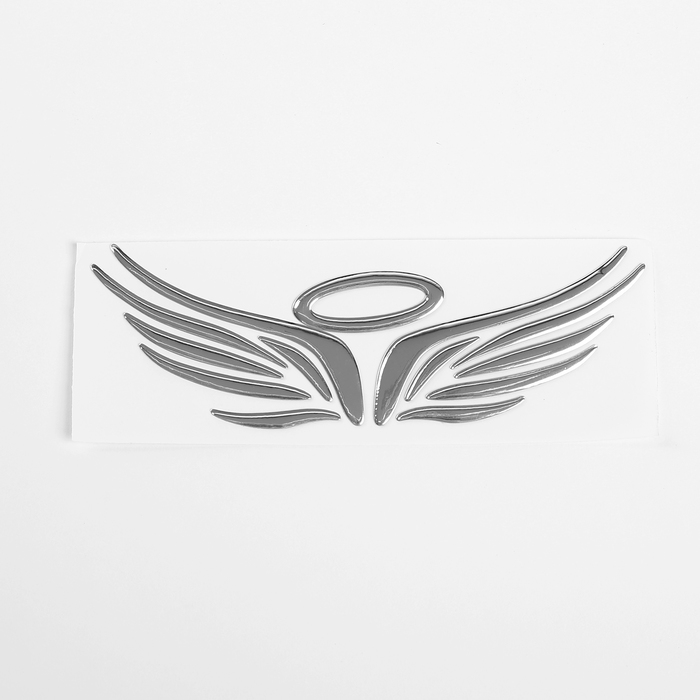 Наклейка на автомобиль DA-303-05 "Ангел", серебристая