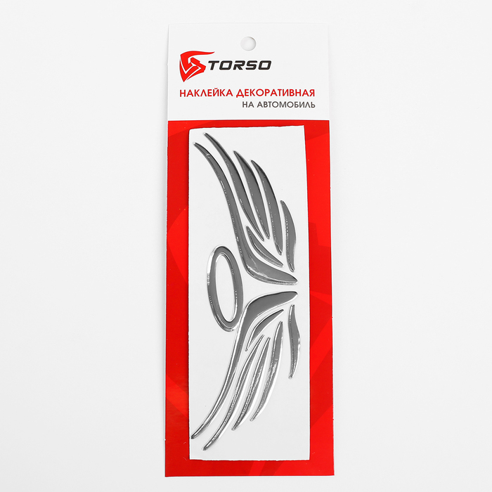 Наклейка на автомобиль DA-303-05 "Ангел", серебристая