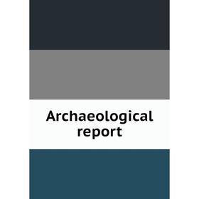 

Книга Archaeological report