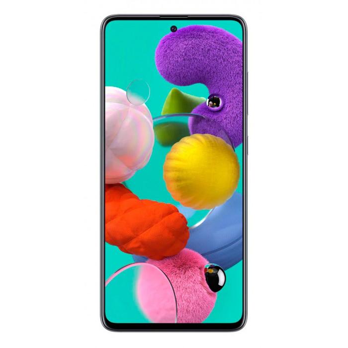 фото Смартфон samsung galaxy a51 sm-a515f, 6.5", samoled, 6гб, 128гб, 48мп, 32мп, nfc, чёрный