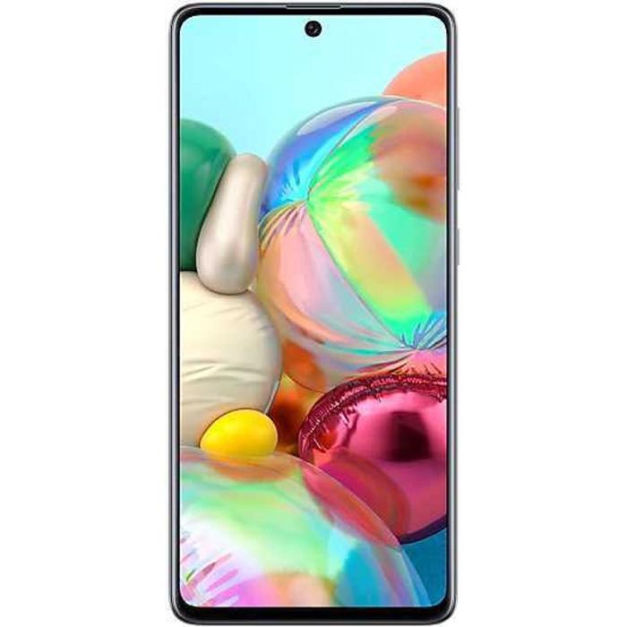 фото Смартфон samsung galaxy a71 sm-a715f, 6.7", samoled, 6гб, 128гб, 64мп, 32мп, nfc, чёрный