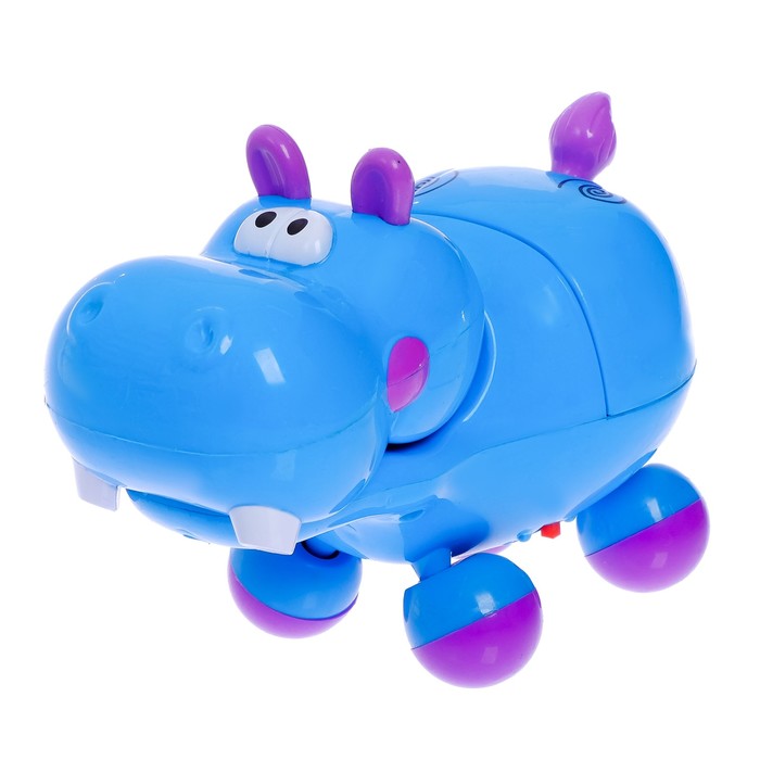 Развивающая игрушка "Бегемот", двигается, световые и звуковые эффекты